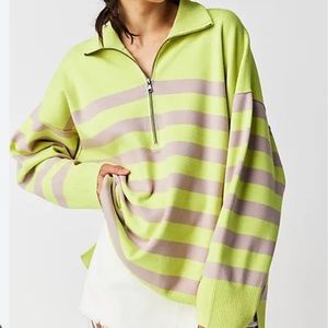 Free People Coastal Strip Pullover